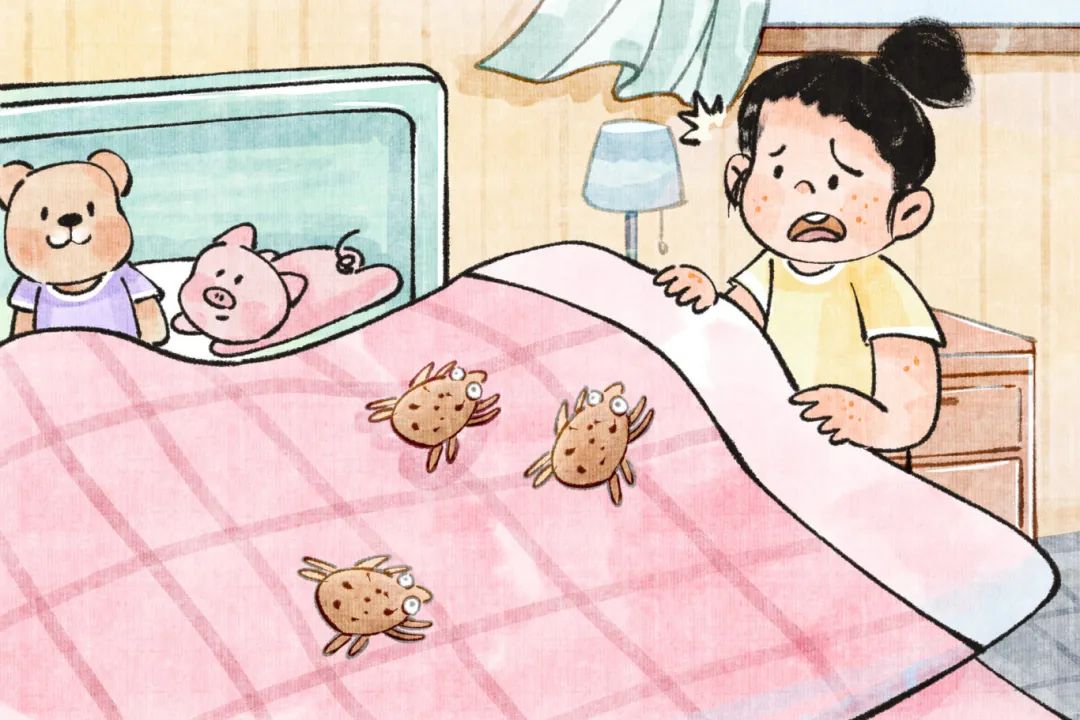 摄图网_700001860_手绘水墨过敏源知识之尘螨过敏场景插画(企业商用).jpg